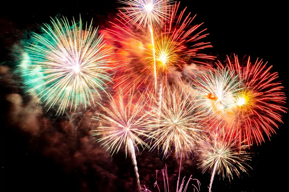 Feu d'artifice du 13 juillet à Compiègne